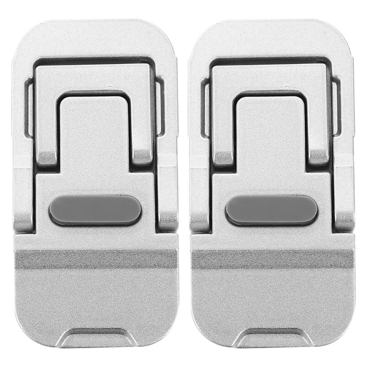 Suport laptop YANYXR pliabil aluminiu argintiu 6.2x3x0.3cm set 2 buc