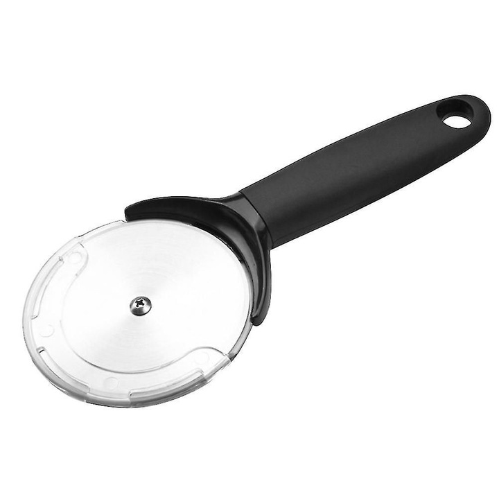 Feliator pizza din otel inoxidabil, manere antiderapante, 22.3x9.7x2cm