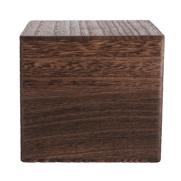 Cutie depozitare lemn YANYXR vintage maro 12.3x12.3x10.2cm