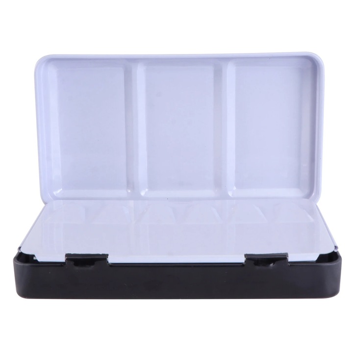 Set cutii depozitare acuarele YANYXR metal plastic negru 12.2x7.2x2.6cm 22.5x11.1x2.3cm