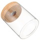 Acvariu mini YANYXR sticla borosilicata lemn alb 11x8.2x8.2cm
