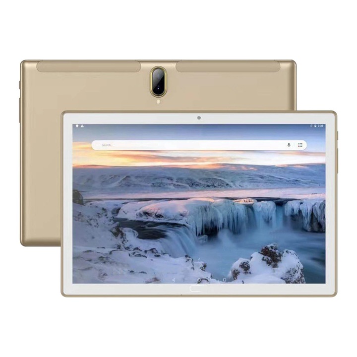 Tableta Android YANYXR 10.1 inch, quad-core, 2GB RAM, 32GB, aurie, 24x16.2cm