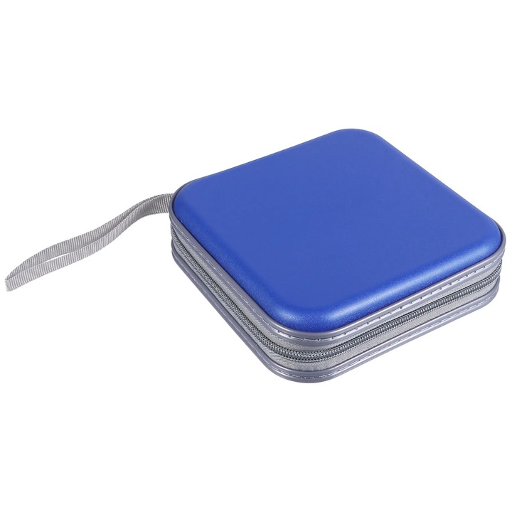 YANYXR BCS3244516 CD/DVD tok, 40 lemez kapacitás, műanyag, kék, 15 x 15 x 4.5 cm