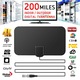 Antena TV digitala 4K HD 200 mile negru 174x240x862MHz