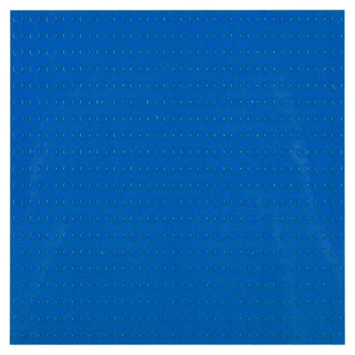 Основа за конструктор, синя 16x16см, 1 части, Пластмаса, Син