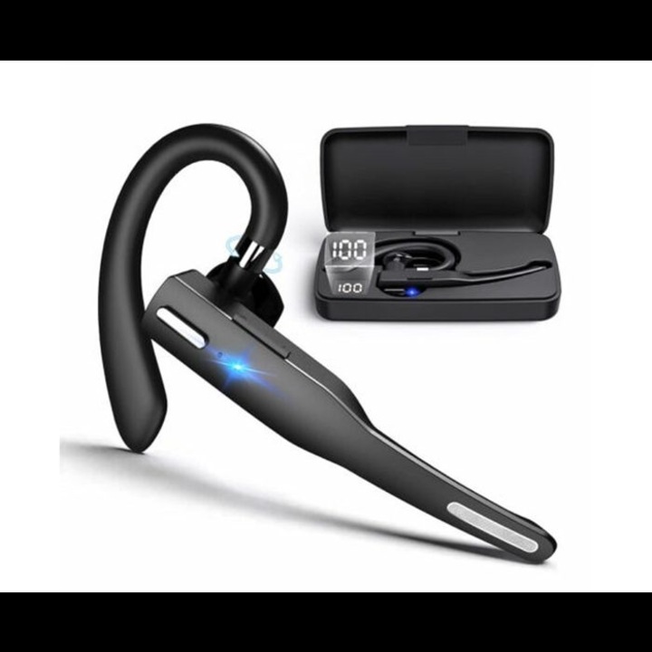 Casti wireless Bluetooth cu microfon, 48h autonomie, negru