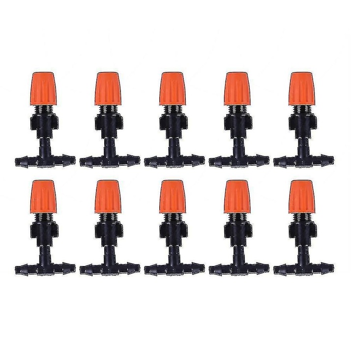 Set 10 duze micro picurare irigare portocaliu 5.5x3.2cm plastic