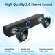 Boxe PC 2.0 stereo, USB, negru, 3W, 3.5mm, 12x8x10cm