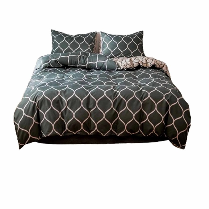 Set lenjerie pat YANYXR 3 piese multicolor 200x230cm