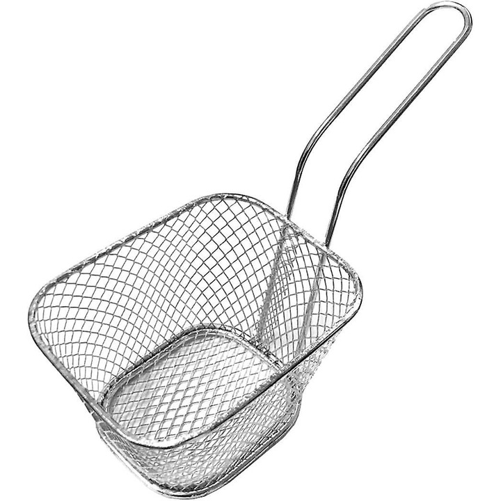 Set 8 cosuri servire cartofi prajiti inox 10x10cm