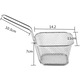 Set 8 cosuri servire cartofi prajiti inox 10x10cm