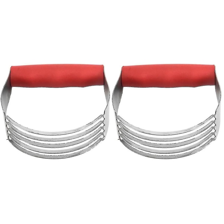 Set 2 mixere aluat inox, confortabile, 12x11.2x3cm, multicolor