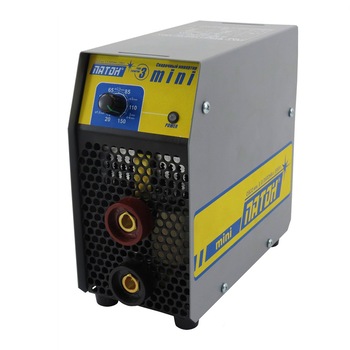 Aparat de sudura mini Paton VDI MINI Ucraina, 150A, 1.6-4.0 mm, 220V, 3.3 kg, gri/galben Aparat de sudura mini Paton VDI MINI Ucraina, 150A, 1.6-4.0 mm, 220V, 3.3 kg, gri/galben