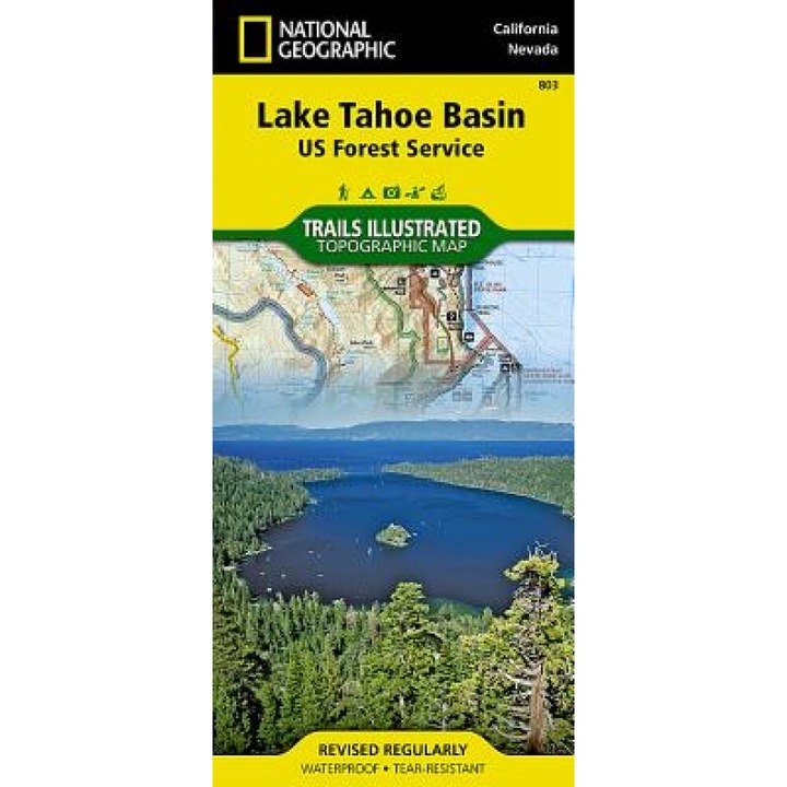 Lake Tahoe Basin USDA Forest Service, California/Nevada, USA, National Geographic Maps (Manufactured by)