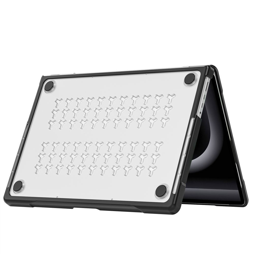 Carcasa laptop Tech-Protect Velar compatibila cu MacBook Pro 16, 2021-2026, Transparent / Negru