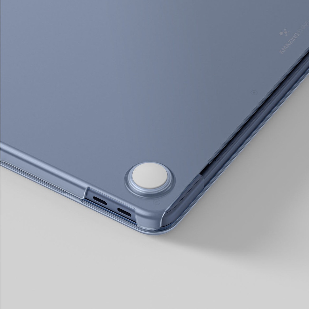 Carcasa laptop AmazingThing Titan Hardshell compatibila cu MacBook Neo 13 inch, Albastru