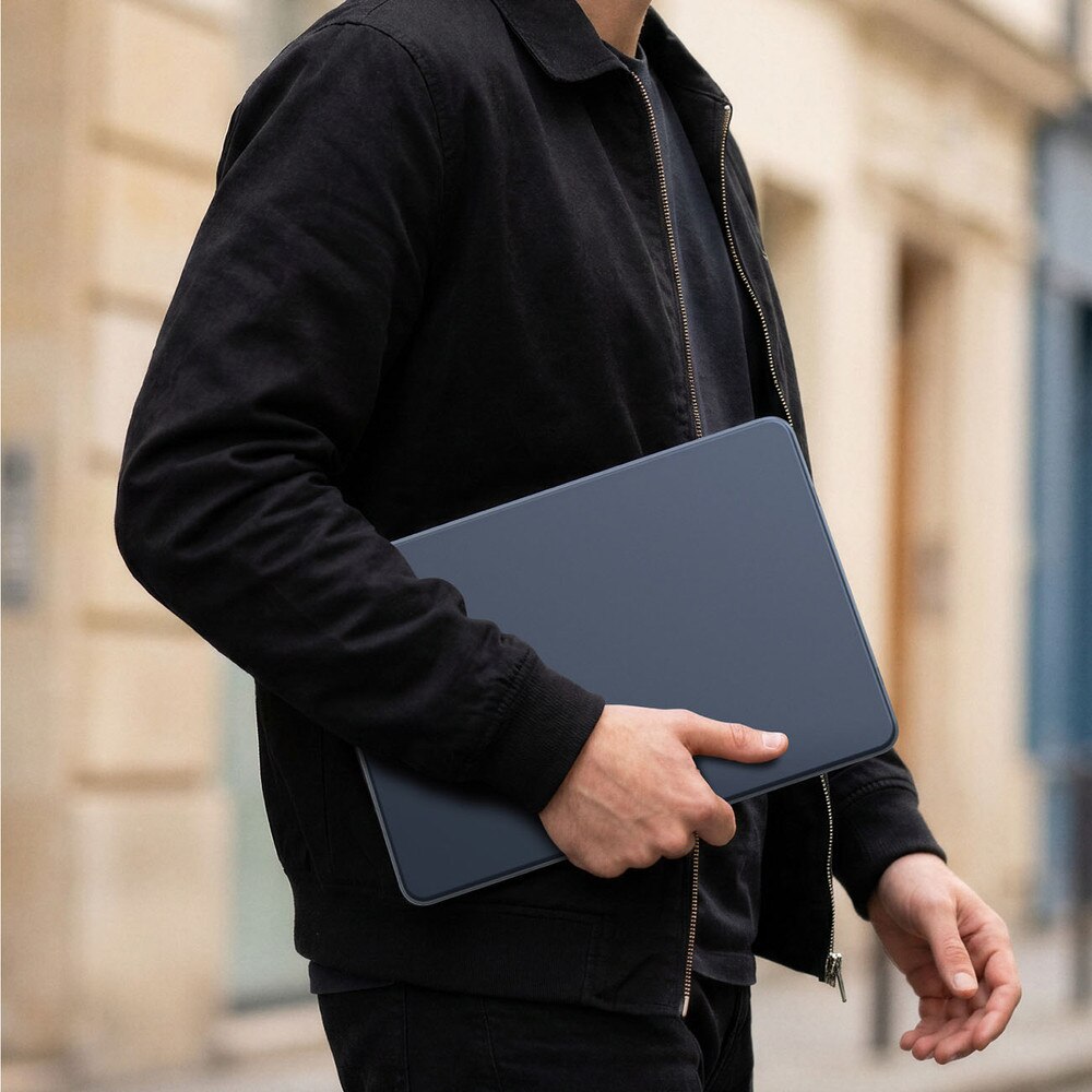 Carcasa laptop AmazingThing Titan Hardshell compatibila cu MacBook Neo 13 inch, Albastru