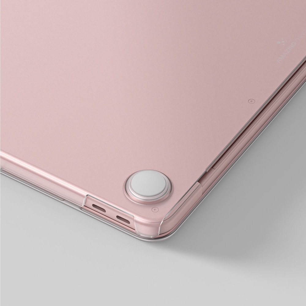 Carcasa laptop AmazingThing Titan Hardshell compatibila cu MacBook Neo 13 inch, Roz