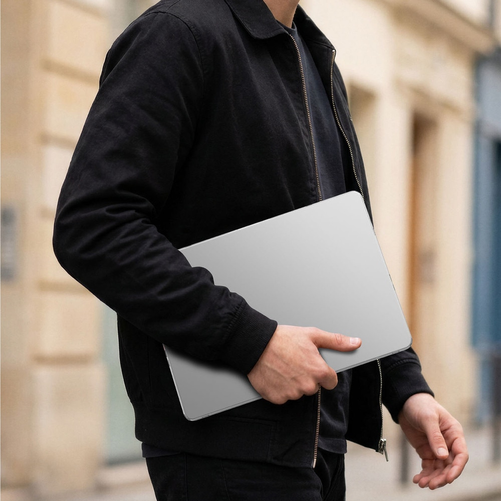 Carcasa laptop AmazingThing Titan Hardshell compatibila cu MacBook Air M5 15 inch, Transparent