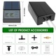 Kit irigare prin picurare automat solar cu furtun 10m, rezistent apa IP67, timer, pentru 15 plante ghiveci