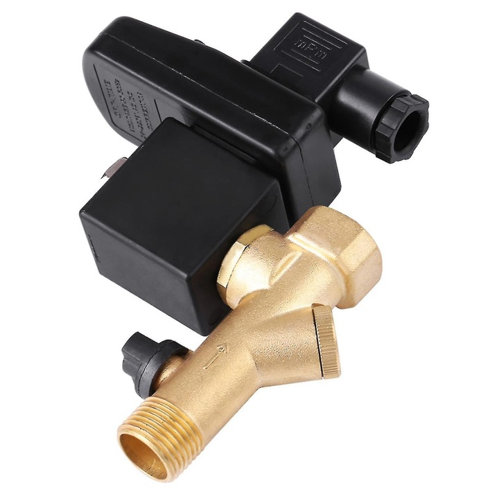 Automatikus időzített kondenzvíz-leeresztő szelep, sárgaréz, G1/2, 21mm