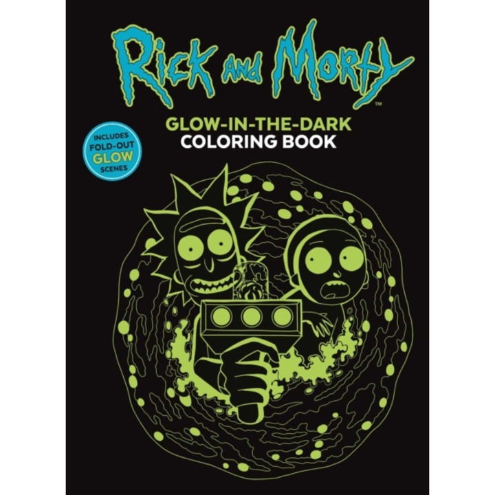 Rick And Morty Glow-in-the-dark Coloring Book -