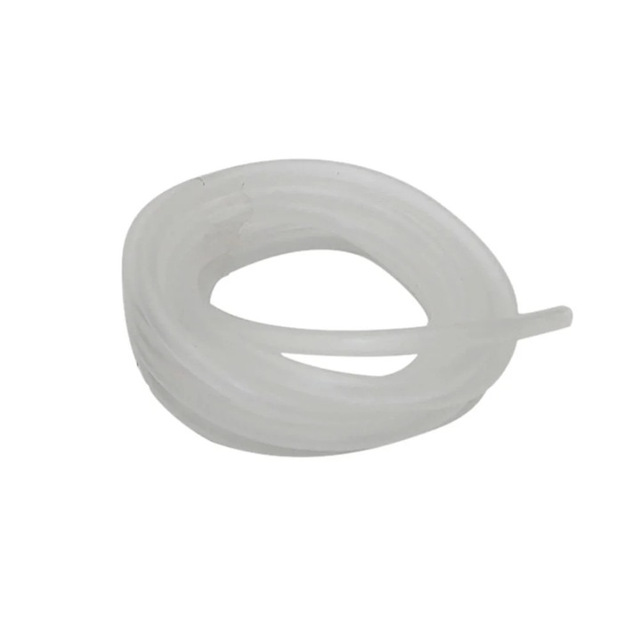 Furtun oxigen acvariu 4x6mm silicon alb 1m