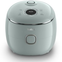 Aparat multifunctional de gatit orez Tefal Pop RK5354E0, 350 W, 8 programe, capacitate 0.7 L, NFC integrat, tehnologie Fuzzy Logic, functie mentinere la cald, tehnologie digitala, design compact, verde