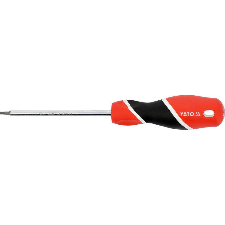 MAMUTH TORX csavarhúzó, T10x100mm, S2 acél, belső biztonsági bit