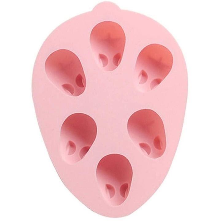 Forme silicon ou si iepure pentru prajituri multicolor 20x15x5cm set