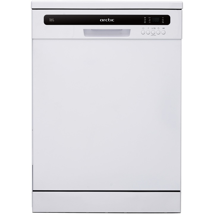Masina de spalat vase independenta Arctic AODFN1532W , 13 seturi, clasa energetica E, Rapid start, prespalare,60cm Gri Inox