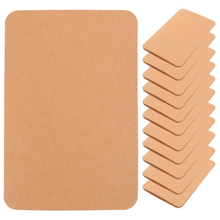 Felicitari DIY YANYXR set 50 buc hartie kraft maro 14.5x9.8x0.1cm