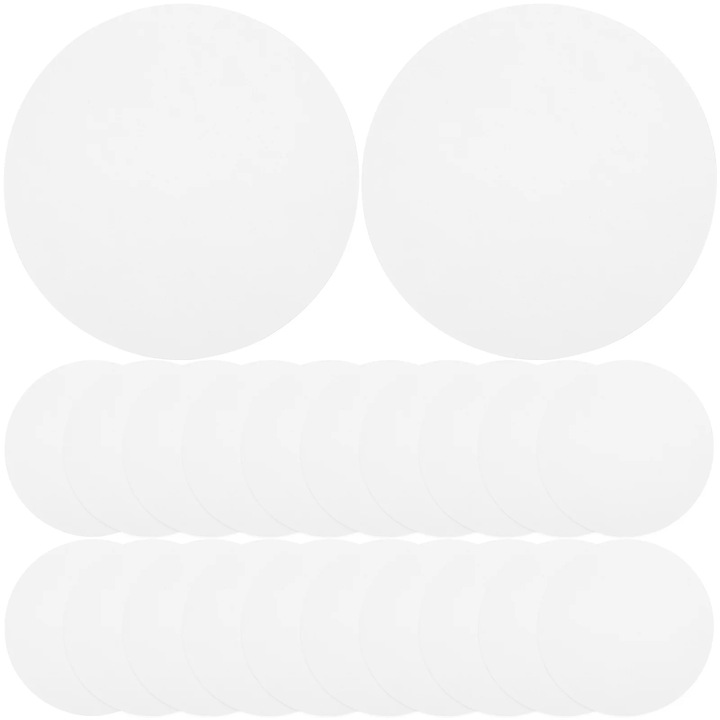 Set 40 coli carton rotund YANYXR alb 17x17x0.1cm pentru desen