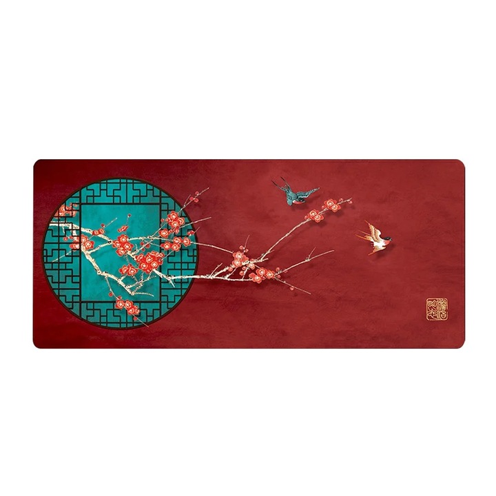 Mousepad gaming YANYXR mare antiderapant cauciuc negru 80x40cm