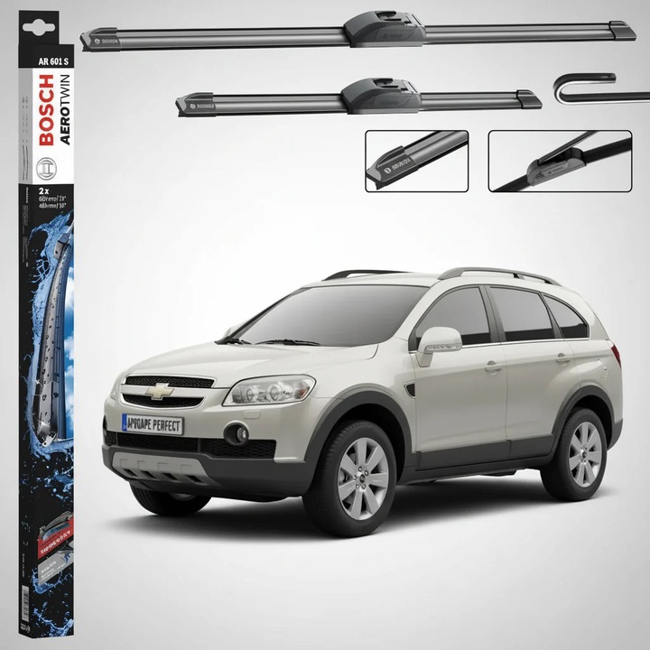 Set Stergatoare Parbriz pentru Chevrolet Captiva (C100, C140) 2006-2011, Bosch AR601S