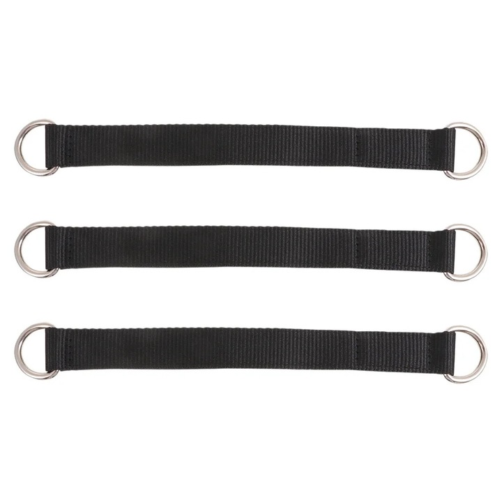 Set 3 benzi elastice YANYXR multifunctionale negre 25x2.5x0.5cm