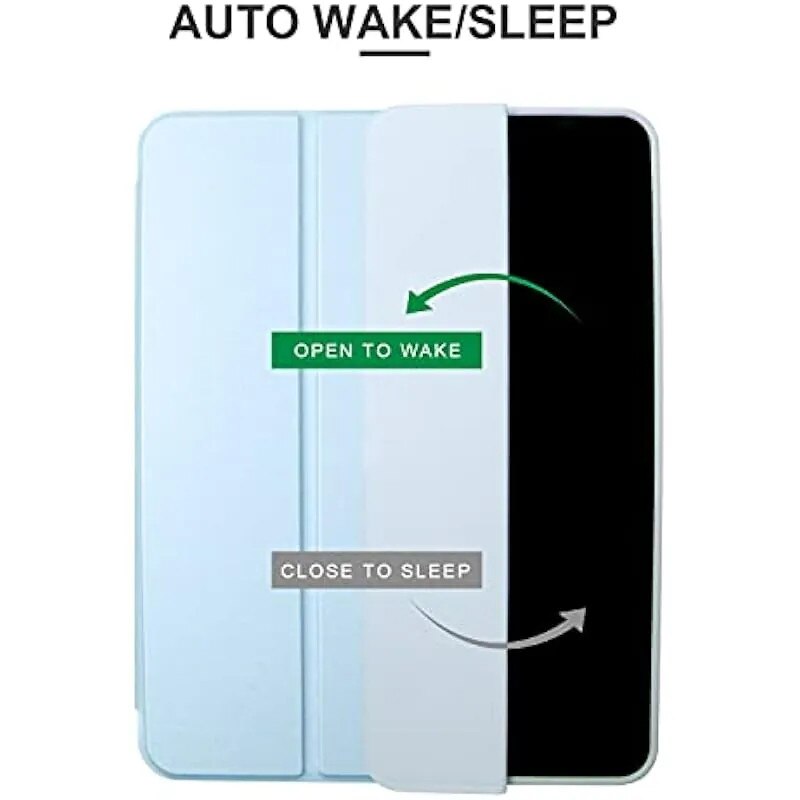Husa tableta magnetica piele albastru 10.2 inch 2020/2019 cu suport creion si functie auto sleep/wake
