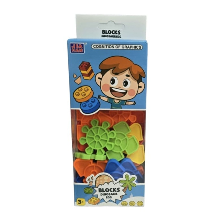 Set 24 piese colorate, usor de asamblat, ideale pentru stimularea creativitatii si logicii