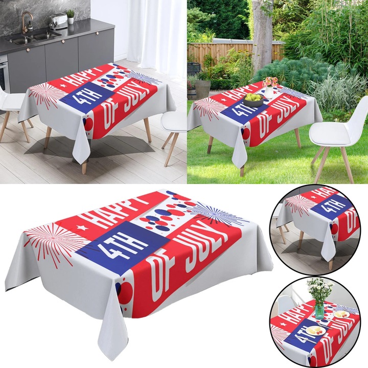 YANYXR asztalterítő 70x70cm pamut poliészter többszínű
