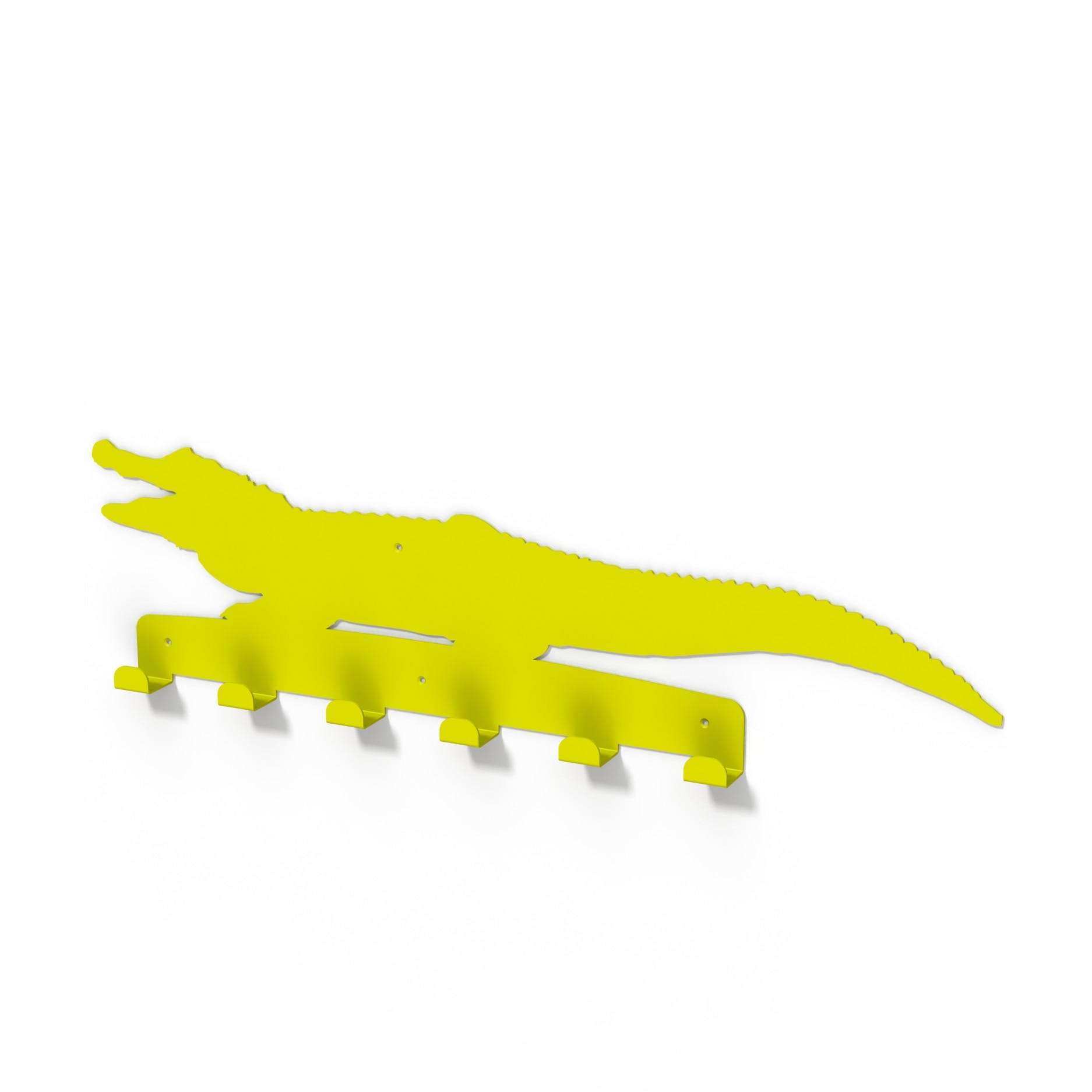 Cuier metalic CROCODIL -model 4124 Galben