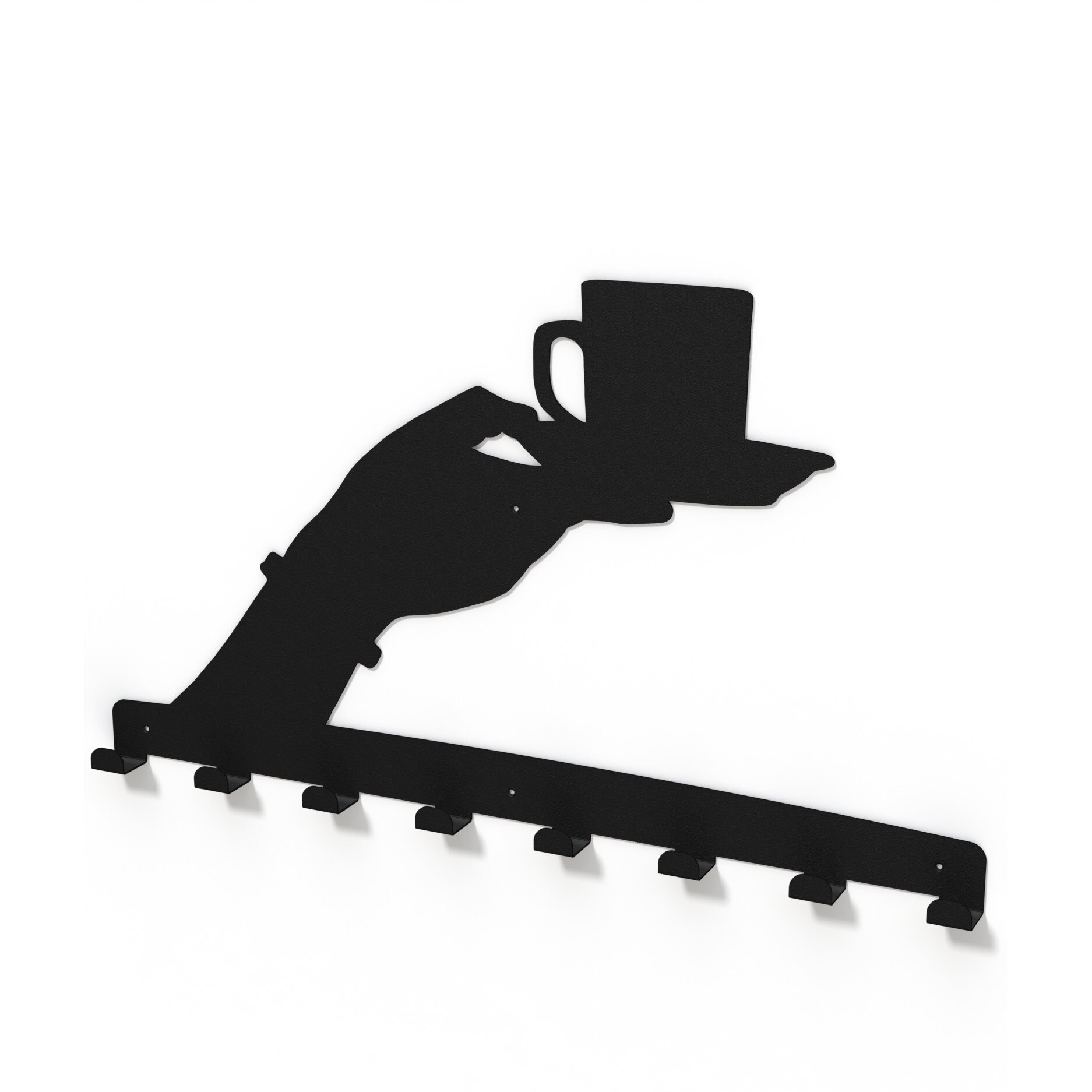 Cuier metalic O CAFEA -model 4126 Negru