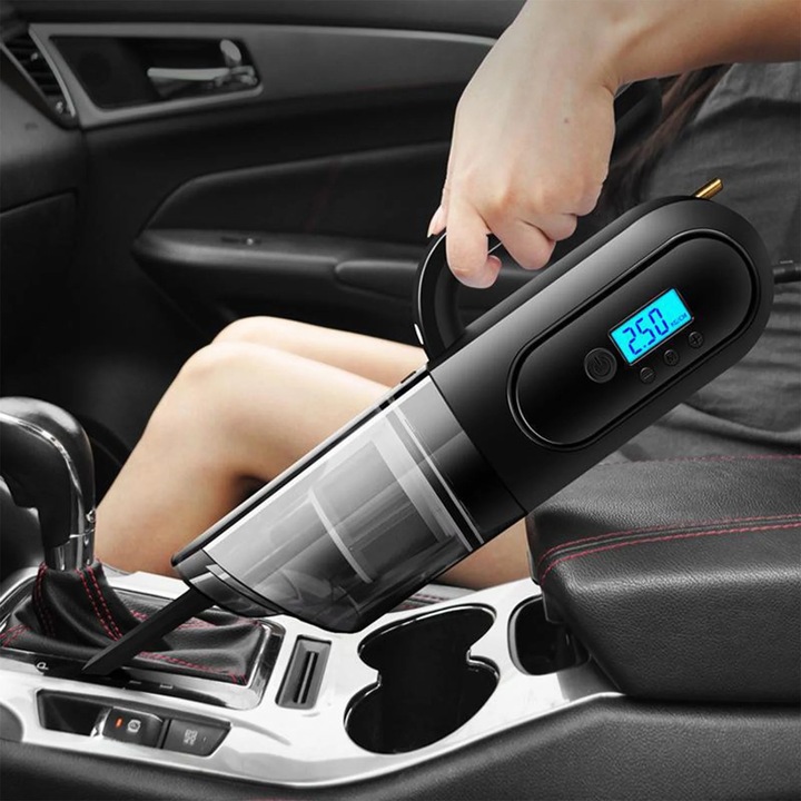 Aspirator auto multifunctional YANYXR 4 in 1 negru