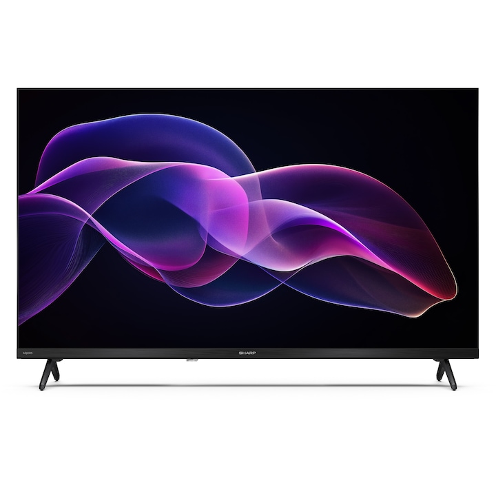 Televizor Sharp QLED 32HF3265E, 81 cm, Smart Google TV, HD Ready, HDR10, Clasa E, Negru