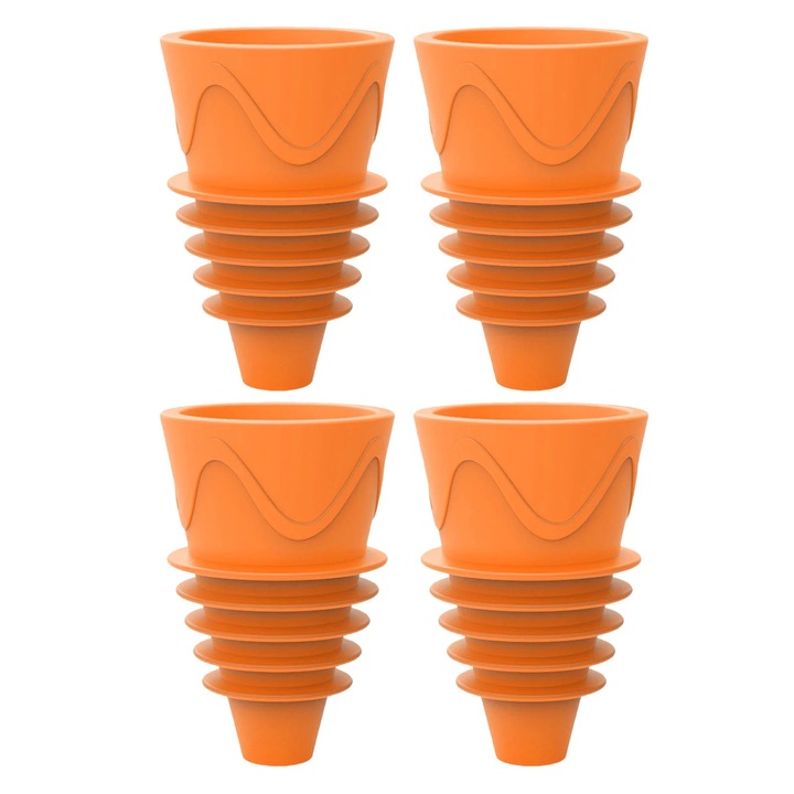 Capcane pentru muste de fructe YANYXR set 4 buc portocaliu-galben 7x6x3cm