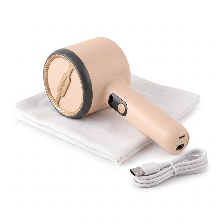 Aparat de curatat scame, CREWEL, 6 lame, 7.8 x 19.5 x 7.2 cm, Plastic, Bej