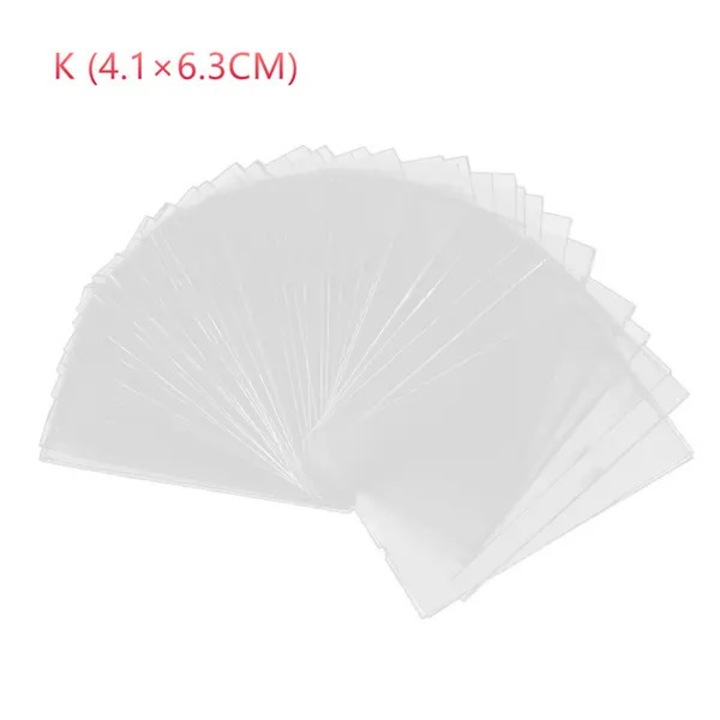Set 100 folii protectoare transparente pentru carti, diferite dimensiuni