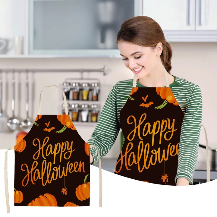 Sort de bucatarie YANYXR Halloween galben 68x55cm