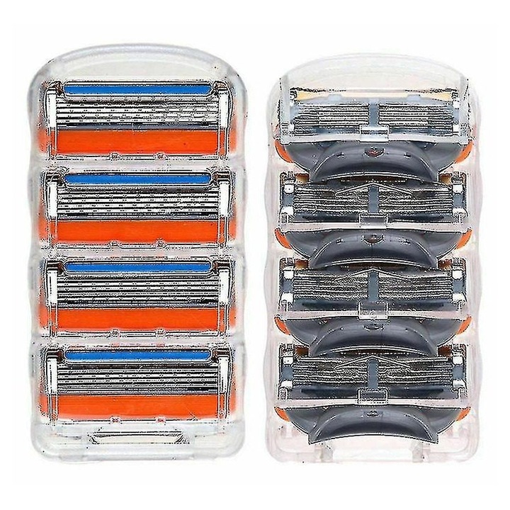 Set 16 lame de ras 5 straturi, inox, multicolor, 16 buc