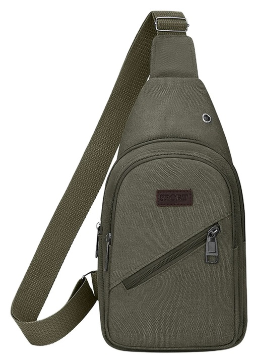 Rucsac crossbody YANYXR multifunctional verde armata 30x16x6cm