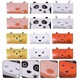 Set 12 felicitari carton cu animale colorate 16x8cm